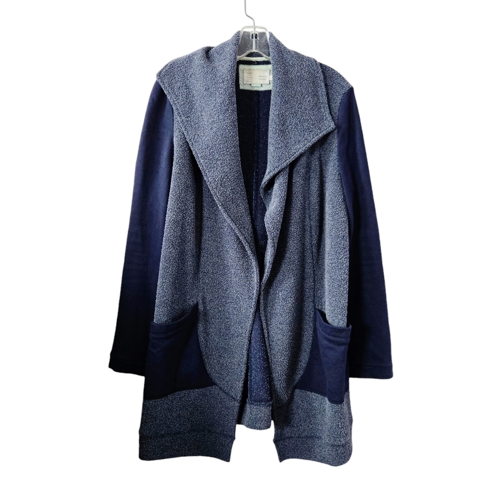 Anthropologie Saturday Sunday‎ Ansley Boucle Cardigan Sweater Medium Blue